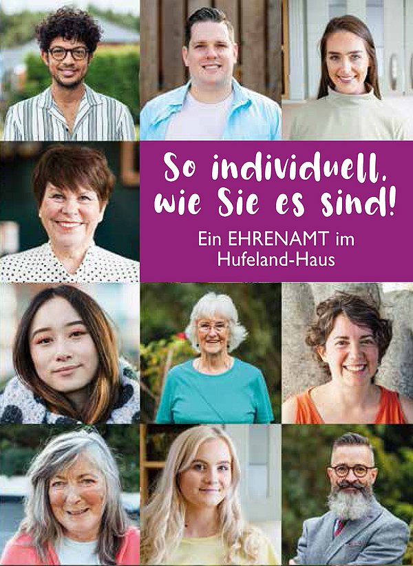 Download des Info-Flyers zum Ehrenamt im Hufeland-Haus, als pdf